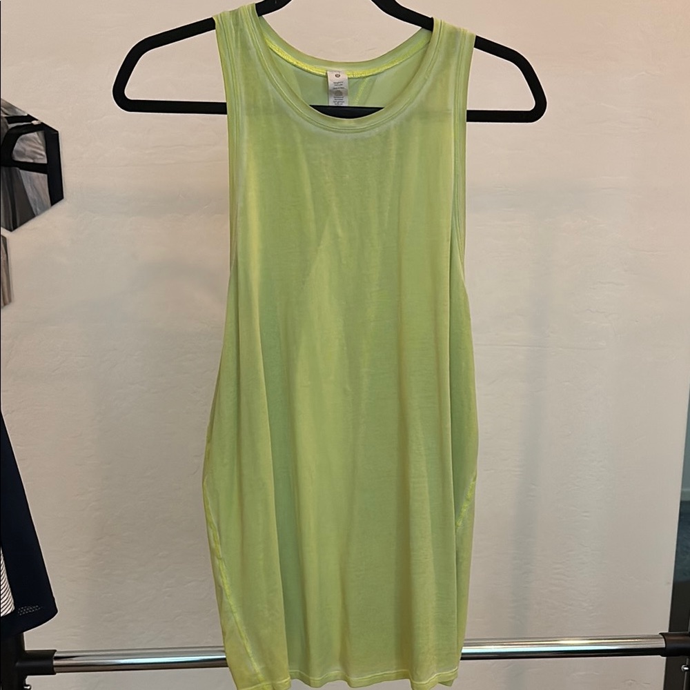 Lululemon Athletica Relaxed Green Sleeveless Tank